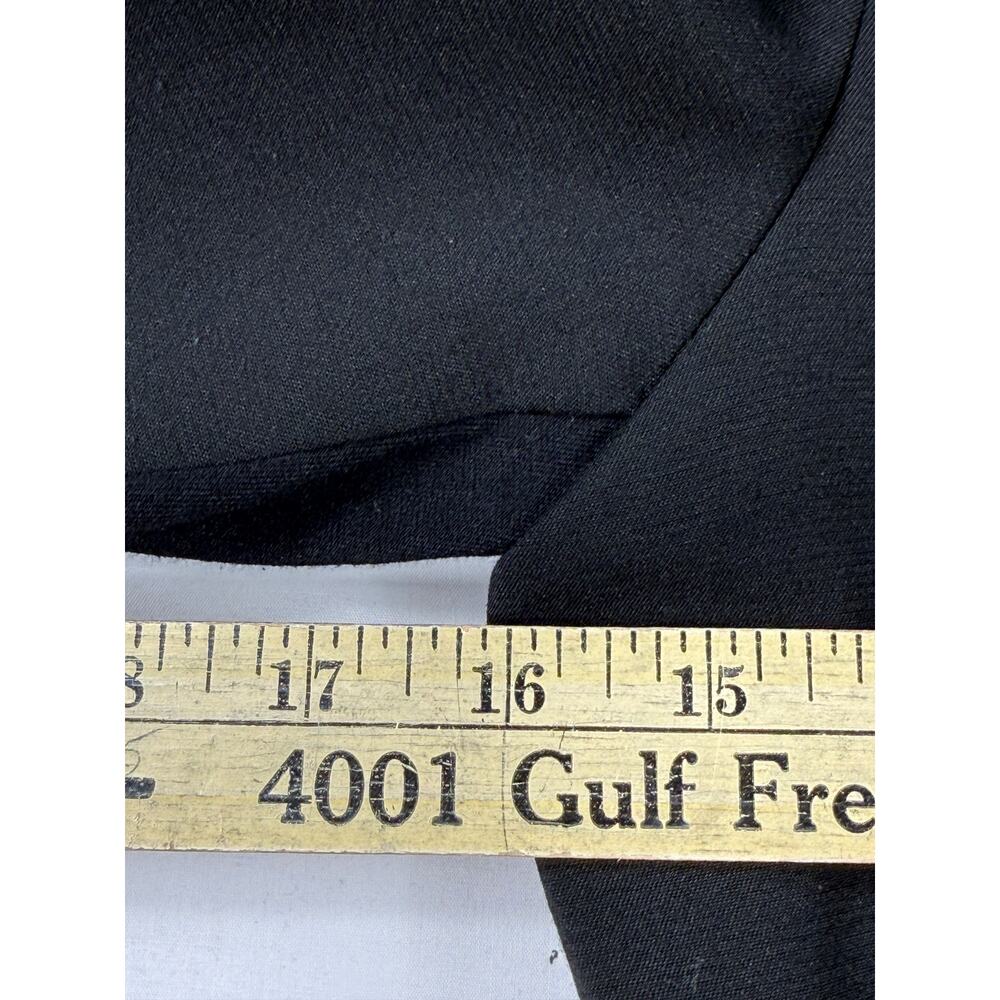 BCBGMAXAZRIA Womens Black Straight Fit Blazer Black Open-Back with Straps XS - Picture 9 of 12